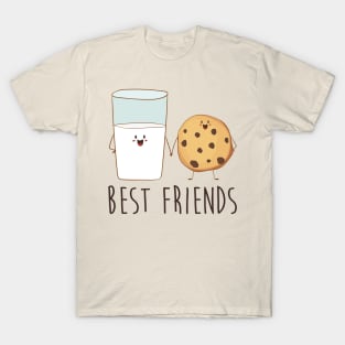 Best Friends Milk And Cookie Cute Cookie T-Shirt